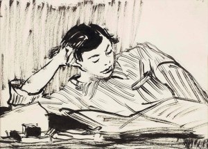 Andrzej Wróblewski (1927-1957), Teresa (Kompozycja figuralna), 1953