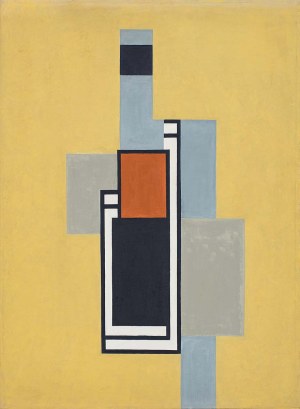 Jerzy Kałucki (1931-2022), Żółty obraz, 1958 (Żółte miasto)