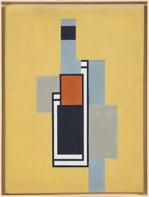 Jerzy Kałucki (1931-2022), Żółty obraz, 1958 (Żółte miasto)