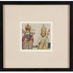 Nikifor Krynicki (1895-1968), Two Saints, 1950s.