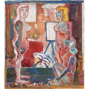 Eugeniusz Markowski (1912–2007), I Prefer Naked Ladies to a Naked King, 1980s