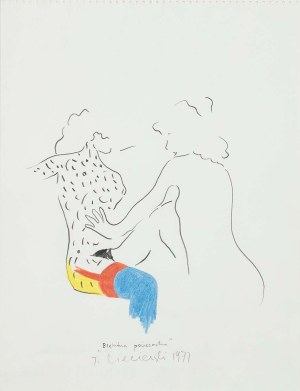 Tomasz Ciecierski (1945-2024), Błękitna pończocha, 1977