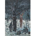 Edward Dwurnik, CHRYSTUS NA DRZEWIE Z CYKLU „KRZYŻ“, 1979