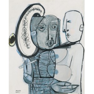 Janusz Przybylski, STARA I MALARZ, 1983