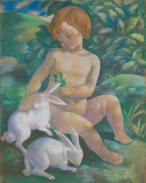 Wacław Borowski, DZIECKO Z KRÓLIKAMI