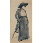 Anna Bilińska - Bohdanowiczowa, DAMA W KAPELUSZU, 1883
