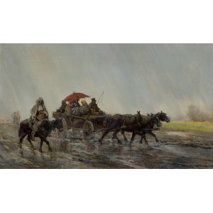 Tadeusz Rybkowski, SUR LA ROUTE, 1882