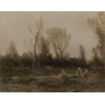 Roman Kochanowski, PEJZAŻ Z DRZEWAMI, ok. 1920
