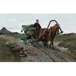 Apoloniusz Kędzierski, ON THE ROAD, ca. 1890