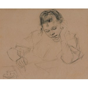 Stanisław Wyspiański, DZIEWCZYNA PISZĄCA (ÉCRITURE DE FILLE), après 1895