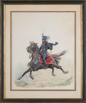 Jan Rosen, HUZAR XIII PUŁKU WOJSK KSIĘSTWA WARSZAWSKIEGO, 1915