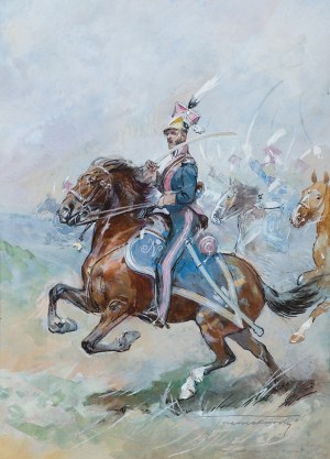 Antoni Trzeszczkowski, SZARŻA SZWOLEŻERÓW W 1809 ROKU