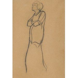 Stanisław Ignacy Witkiewicz, ÉTUDE DE FEMME DEBOUT, 1905-1910