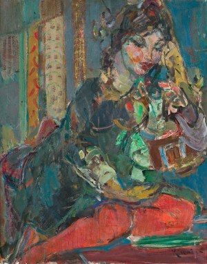 Michel Kikoine, MŁODOŚĆ. DZIEWCZYNA W CZERWONYCH POŃCZOCHACH, 1960-1961