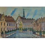 Włodzimierz BOROWCZYK (1945-2021), Pejzaż miejski, 1986 - Aukcja