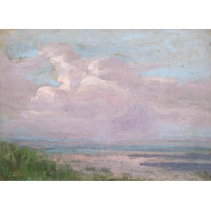 Jan Stanislawski (1860 Olshana/Ukraine - 1907 Krakow), The sapphire Dnieper with a cloud