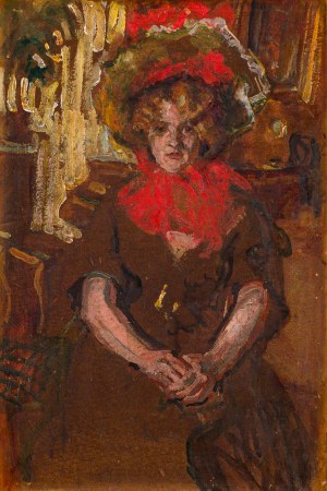 Fryderyk Pautsch (1887 Delatyn - 1950 Kraków), Portret żony