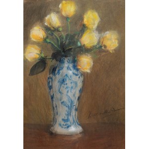 Teodor Axentowicz (1859 Brasov/Romania - 1938 Krakow), Roses in a vase