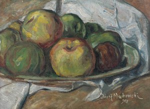 Tadeusz Makowski (1882 Oświęcim - 1932 Paryż), Martwa natura z zielonymi jabłkami, 1905