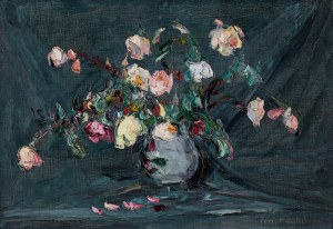 Włodzimierz Terlikowski (1873 Poraj - 1951 Paryż), Róże w wazonie