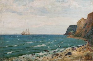Albert Lipczinski (1876 Lebork - 1974 Sopot), Klif w Orłowie, 1928