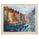 Jan Szancenbach (1928 Krakow - 1998 there), Landscape from Paris, Rue St. Denis, 1988