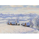 Michał Maksymilian Rekucki (1884 Nowy Targ - 1971), Pejzaż podhalański zimą
