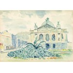 Franciszek Wójcik (1903 Wojciechowo - 1984 Zakopane), Widok Opery Lwowskiej