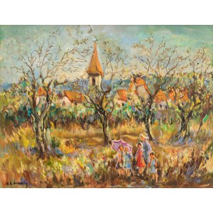 Katarzyna Librowicz (1912 Warsaw - 1991 Paris), Autumn walk