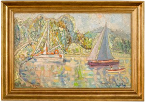 Helena Zaremba-Cybisowa (1911 Równe - 1986), Żaglówki w przystani