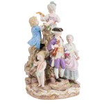 Postava dedinskej slávnosti, navrhol Michel-Victor Acier (okolo 1769), Meissen, 19. storočie.