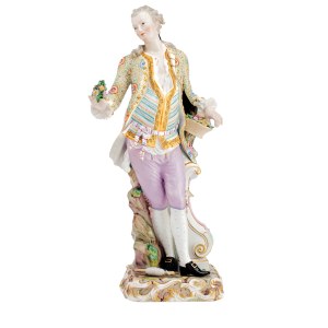 Figur des Gärtners, Entwurf von Johann Joachim Kaendler (1762), Meissen, 19. Jahrhundert.