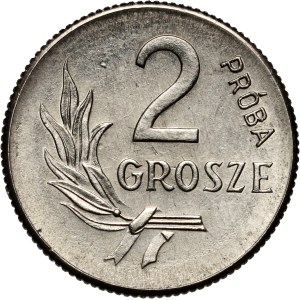 PRL, 2 grosze 1949, PRÓBA, nikiel
