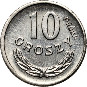 PRL, 10 groszy 1962, SAMPLE, nickel