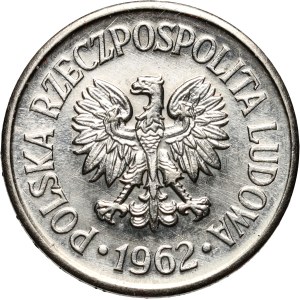 PRL, 10 groszy 1962, SAMPLE, nickel