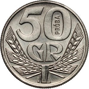 PRL, 50 groszy 1958, SAMPLE, nickel