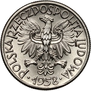 PRL, 50 groszy 1958, SAMPLE, nickel