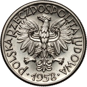 PRL, 50 groszy 1958, SAMPLE, nickel