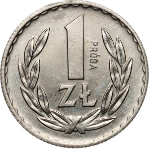 PRL, 1 zloty 1949, SAMPLE, nickel
