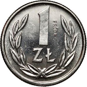 PRL, 1 zl. 1989, PRÓBA, nikl