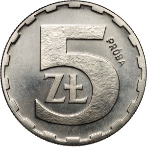 PRL, 5 złotych 1979, PRÓBA, nikiel