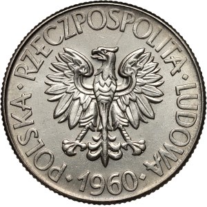 People's Republic of Poland, 10 zlotych 1960, Tadeusz Kościuszko, PRÓBA, nickel