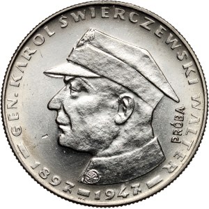 PRL, 10 złotych 1967, Karol Świerczewski, PRÓBA, nikiel