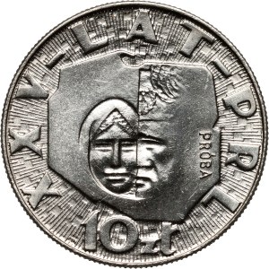 PRL, 10 zl. 1969, 25. výročí PRL, PRÓBA, nikl