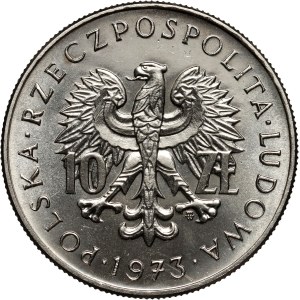 PRL, 10 zl. 1973, Dvě stě let Komise národního vzdělávání, PRÓBA, nikl