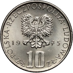 PRL, 10 złotych 1975, Bolesław Prus, PRÓBA, nikiel
