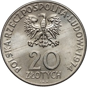 PRL, 20 zl. 1974, XXV. výročí Comeconu, PRÓBA, nikl
