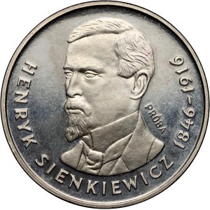 PRL, 100 zlotych 1977, Henryk Sienkiewicz, PRÓBA, nickel
