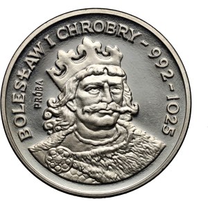 PRL, 200 zlotych 1980, Boleslaw I the Brave - bust, SAMPLE, nickel
