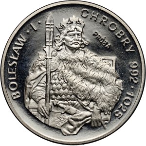 PRL, 200 złotych 1980, Bolesław I Chrobry - półpostać, PRÓBA, nikiel